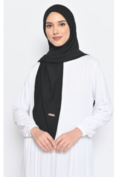 Hijab Alona Instan Knit Black